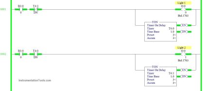 PLC Programming to Control Lights in a Sequence