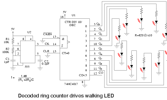 Ring Counter Schematic Diagram - Circuit Diagram