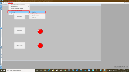 Create Login Password Security for InTouch SCADA Programs