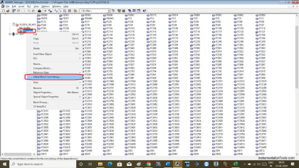 Check Block Consistency Tools in Simatic Manager