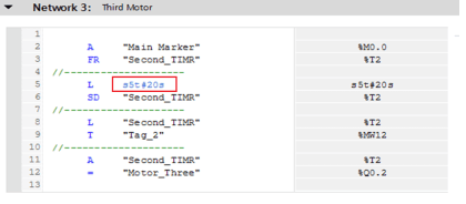 Timers using Statement List (STL) PLC Programming
