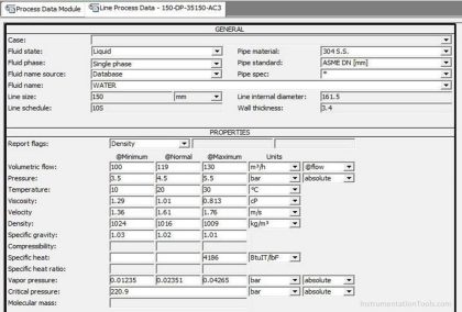 List of Instrumentation Project Engineering Documents