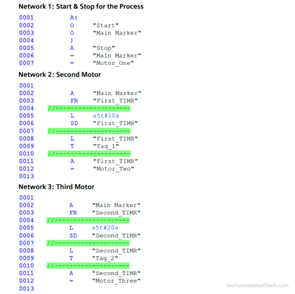 Timers using Statement List (STL) PLC Programming