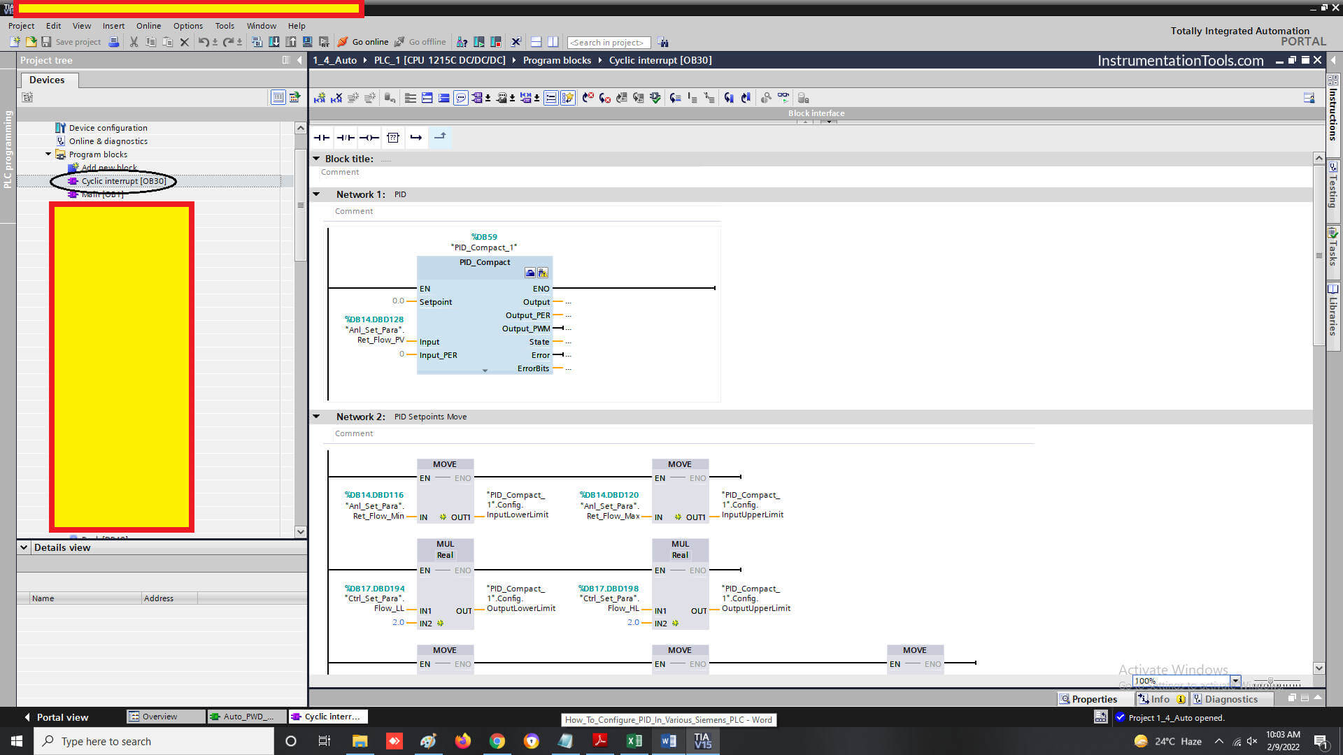 How to Configure PID in Siemens PLC? Tia Portal