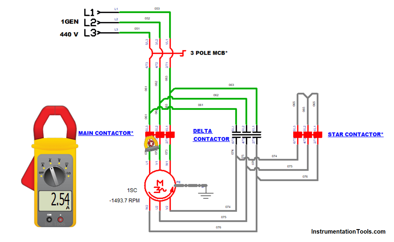 Star Delta Starter Working, Circuit, Advantages, Disadvantages