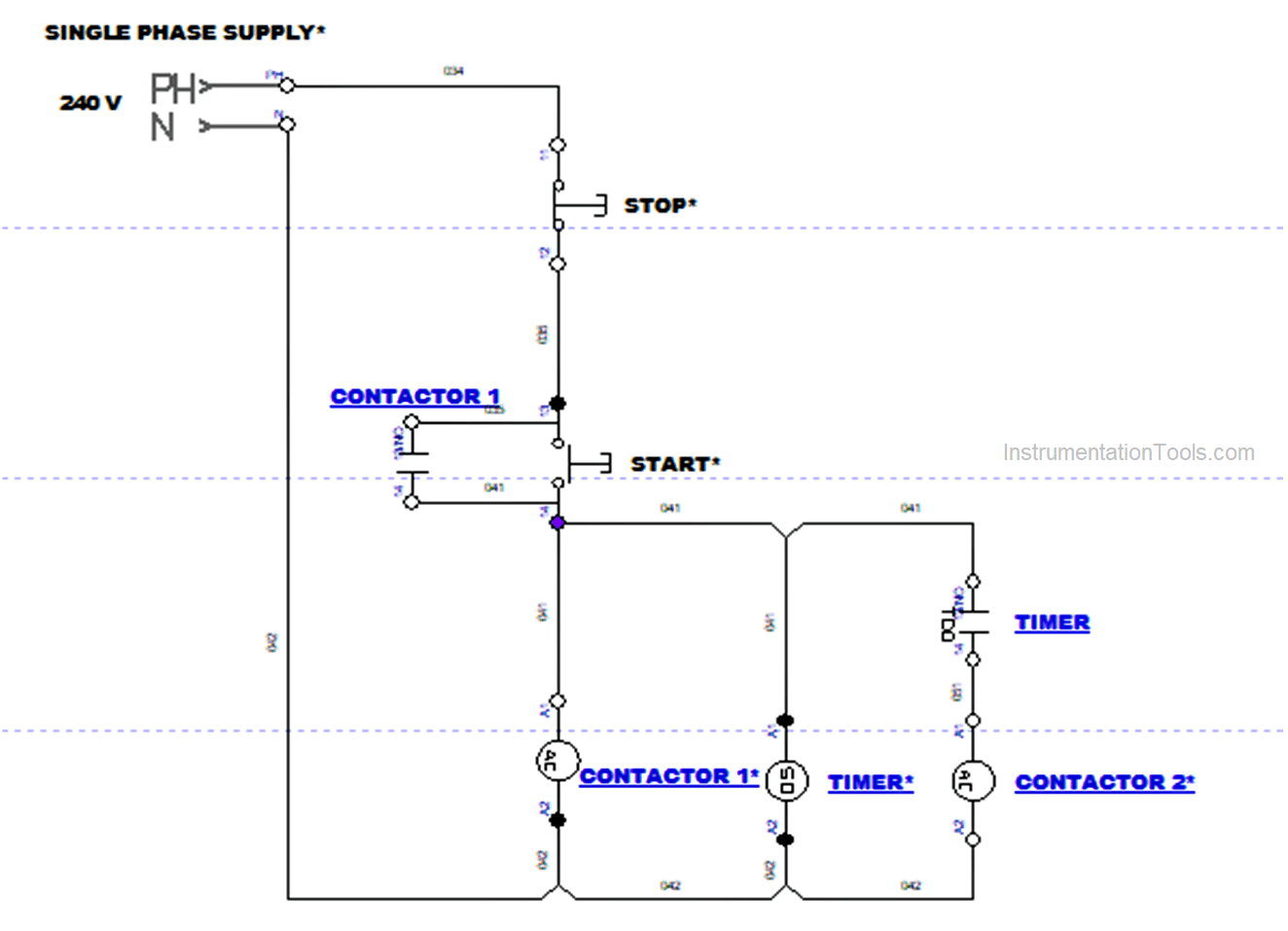 Control Two Motors In Sequence After Time Delay Circuit Operation