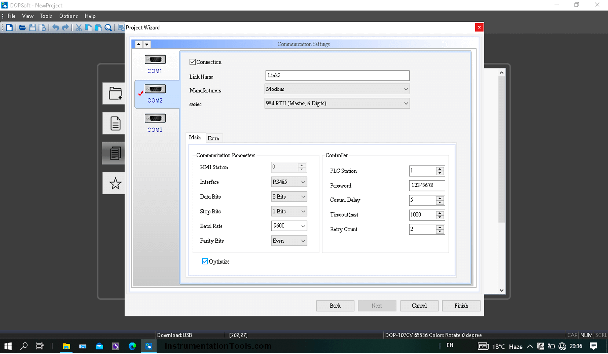 Delta HMI and VFD Control with Modbus