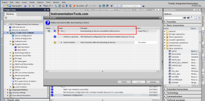 Tia Portal - OB121 Programming Errors Interrupt Organization Block
