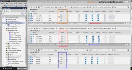 Tia Portal - Optimized and Standard Data Block Access
