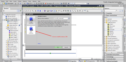 1oo2 Evaluation Safety Instruction in Safety PLC