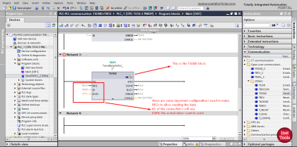 Moving Data between PLCs - Siemens Basics - TSEND TRCV