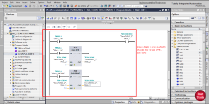 Moving Data between PLCs - Siemens Basics - TSEND TRCV