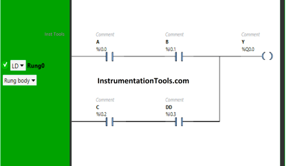 Create Ladder Diagram from Boolean Logic