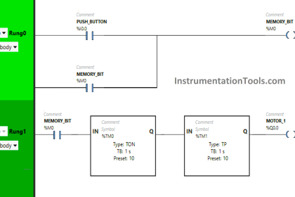 PLC Program using START and STOP Buttons | PLC Programming Logics