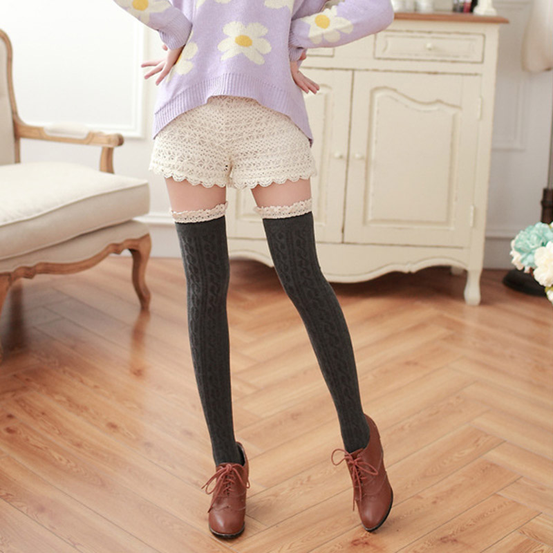 leggings that look like thigh high socks