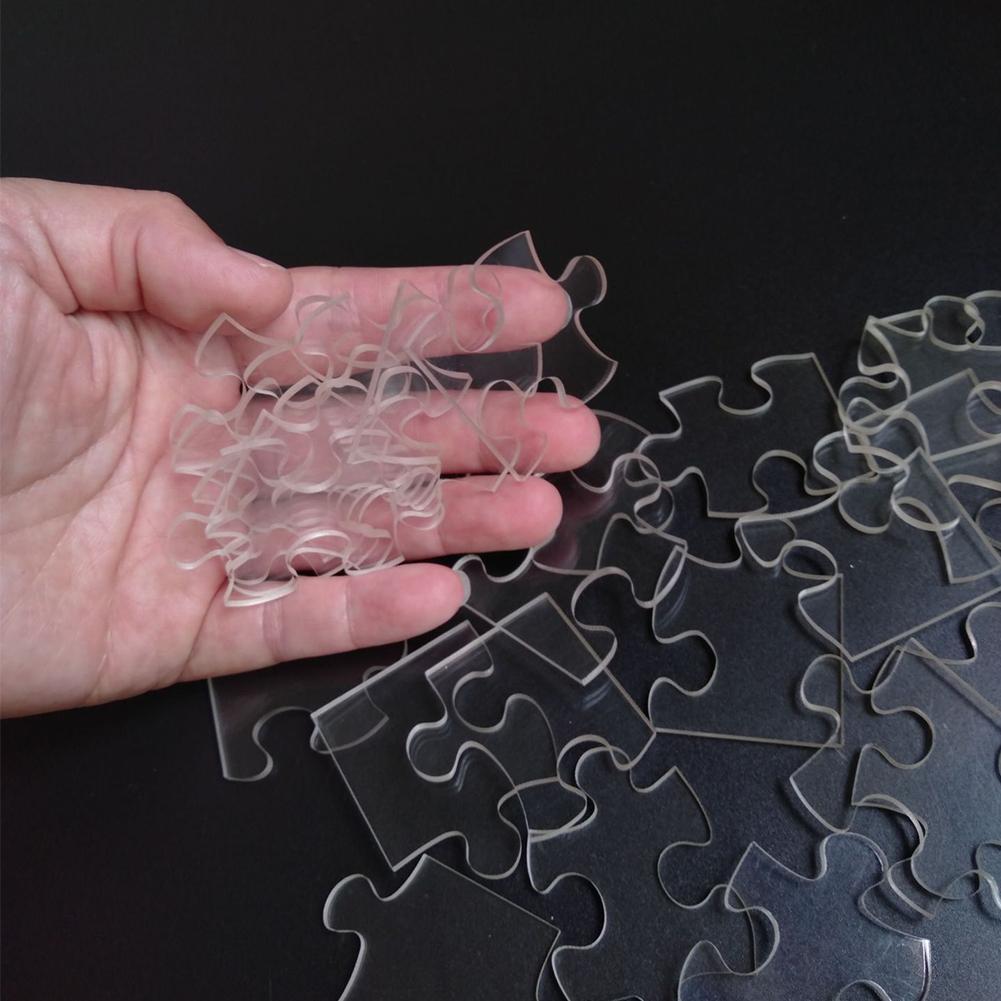 108Pcs Jigsaw Puzzle Impossible Difficult Puzzles Clear Transparent
