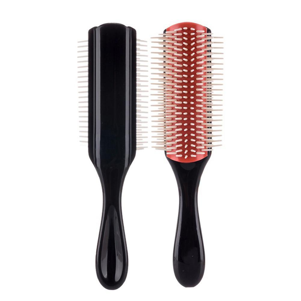 Denman Cushion Brush Nylon Bristle 9Row Detangle Distribute ِproduct