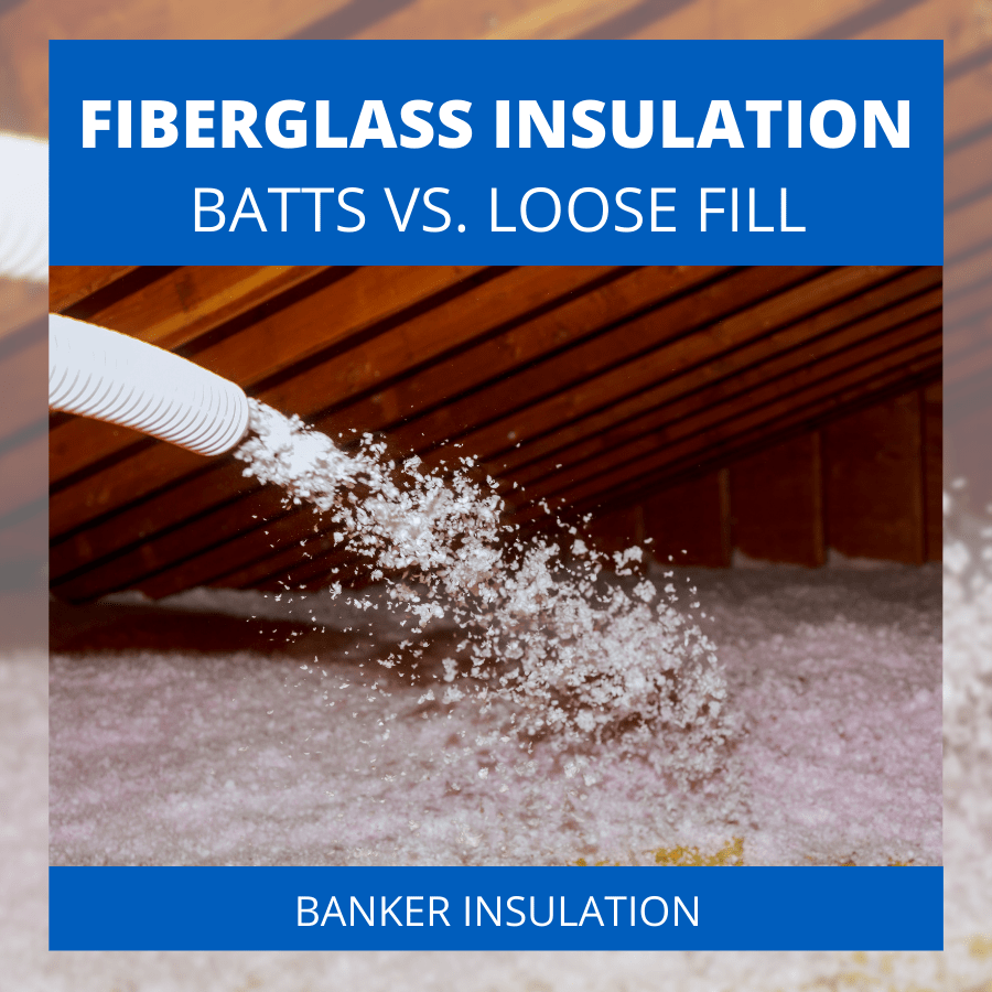 Batts vs Blowin Loose Fill Fiber Glass Insulation