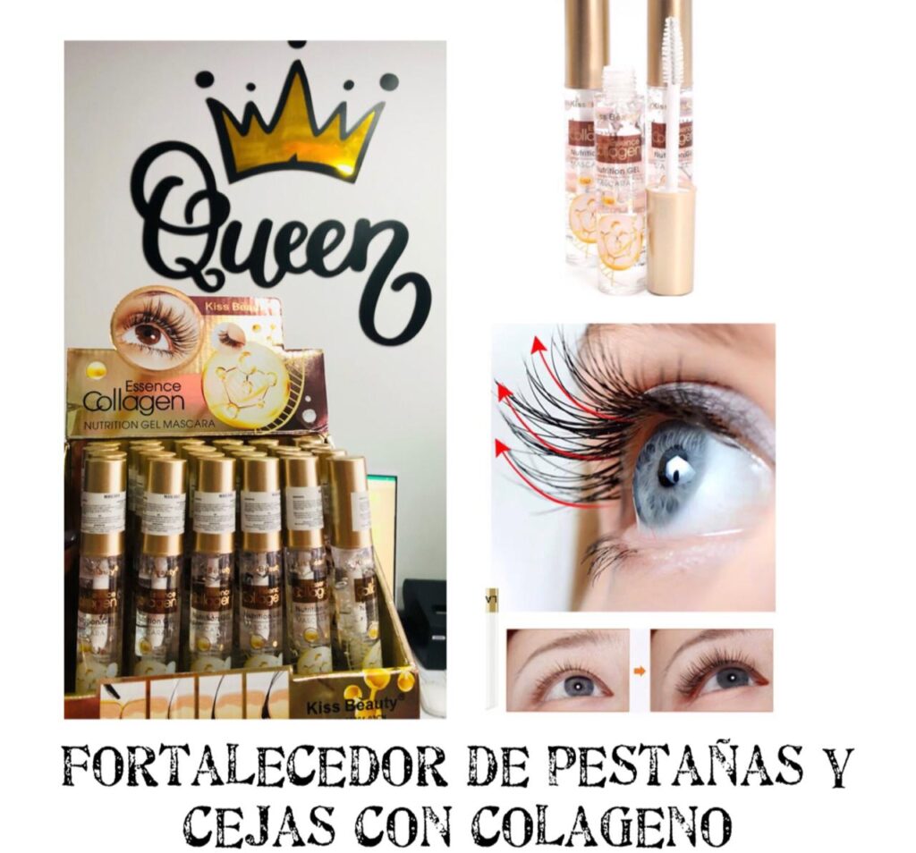 fortalecedor y crecimiento de pestañas y cejas de colageno Insumos Queen