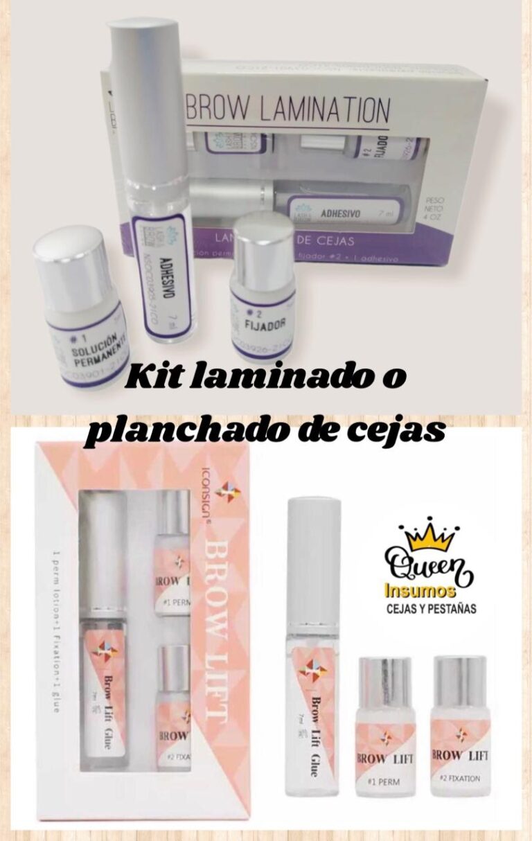 KIT LAMINADO O PLANCHADO DE CEJAS ICONSING ROSA MORADO Insumos Queen