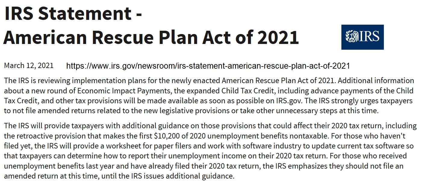 Excess 2020 Health Insurance Subsidy Tax Suspended
