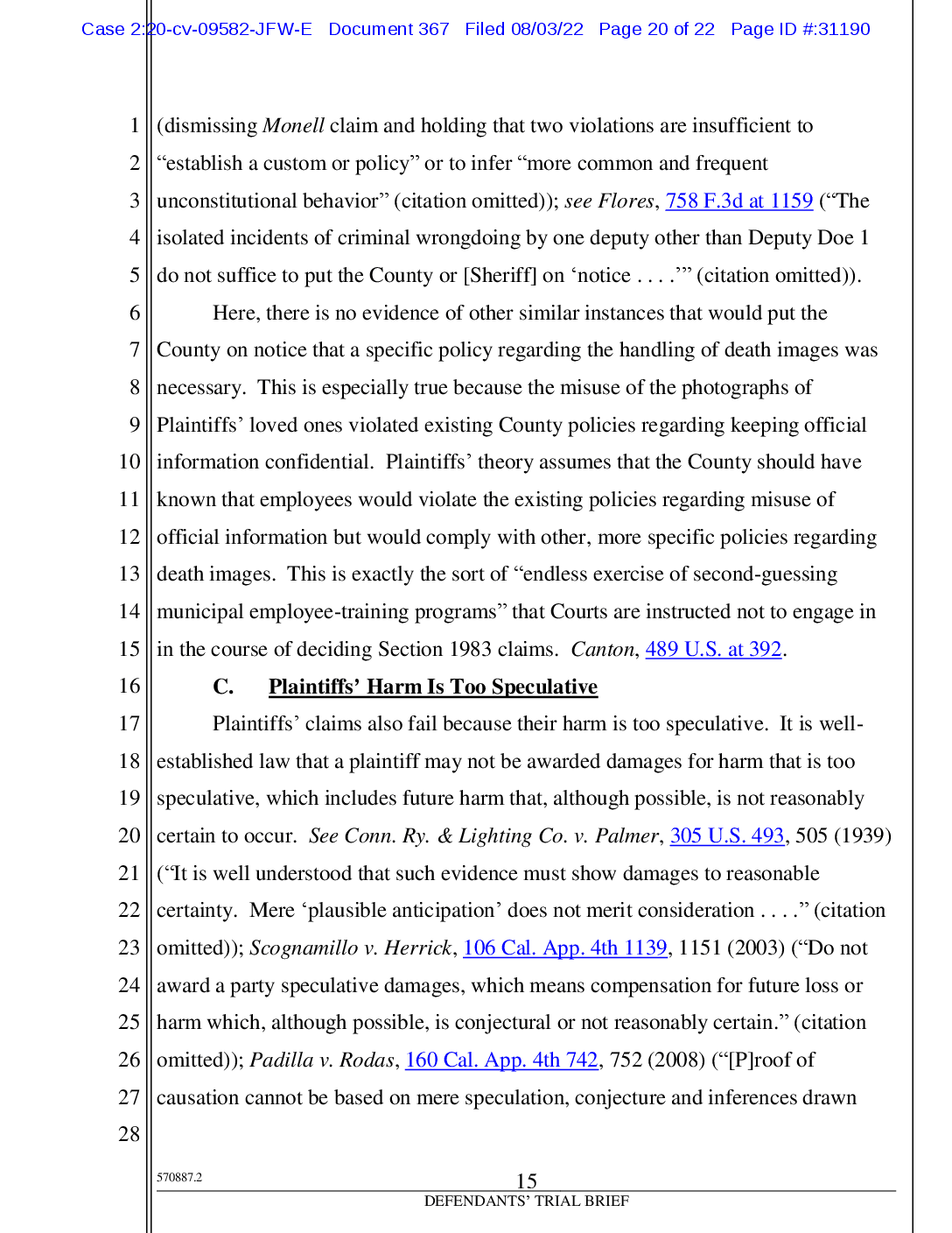 Read Los Angeles County’s Trial Brief in the Bryant Case The New York