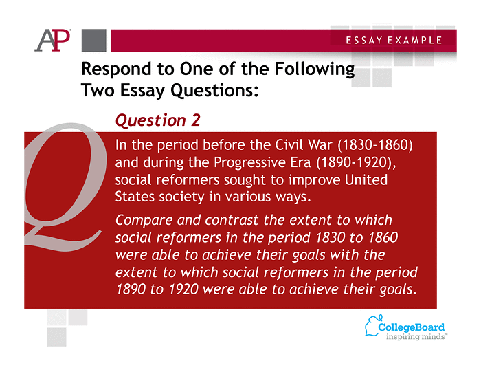 Sample Questions A.P. U.S. History