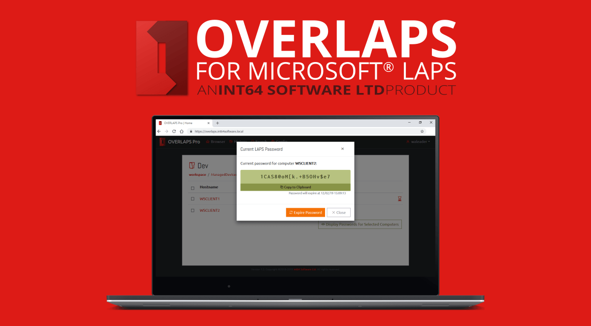 OVERLAPS UI for Microsoft LAPS Update 1.2.2 Int64 Software Blog