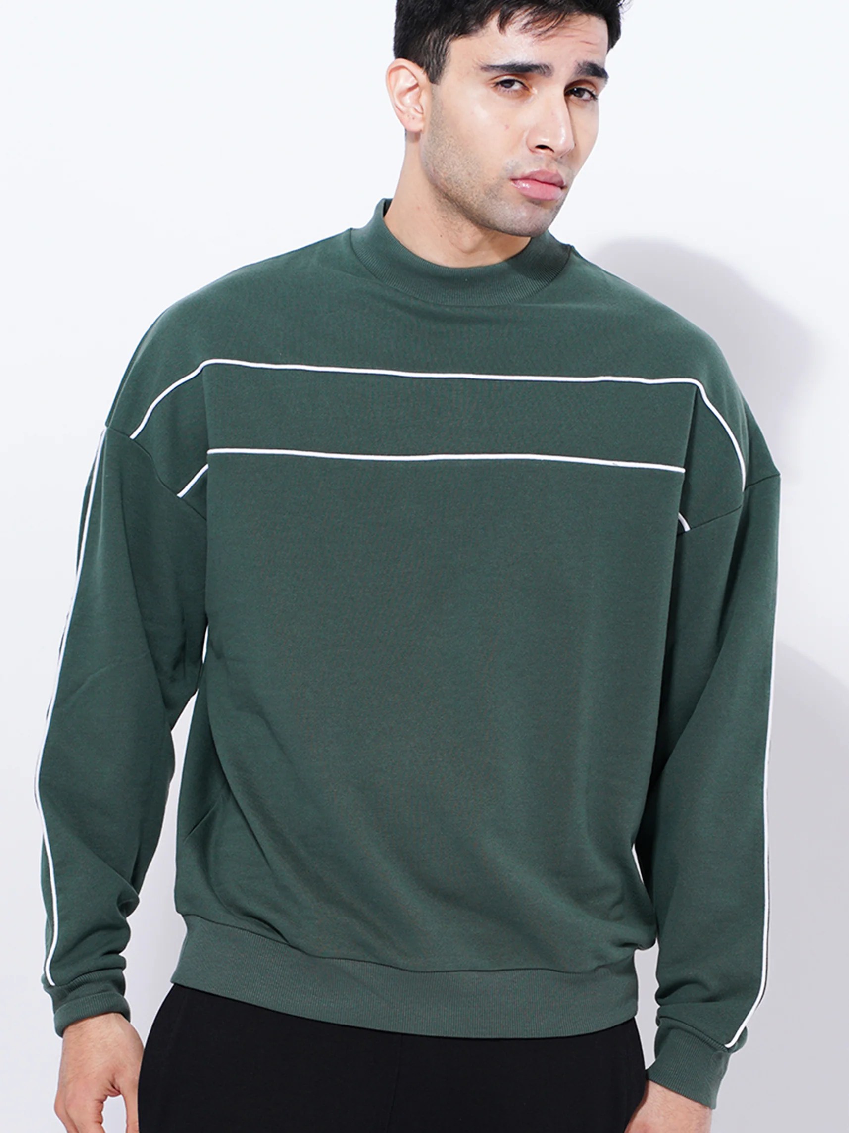 Men's Cotton Sweatshirts Green Color