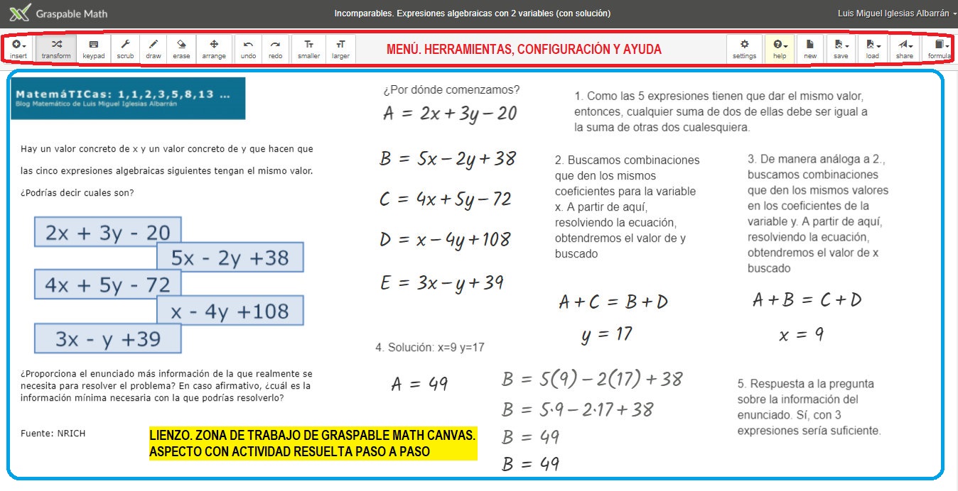 Graspable Math una nueva manera de explorar y hacer