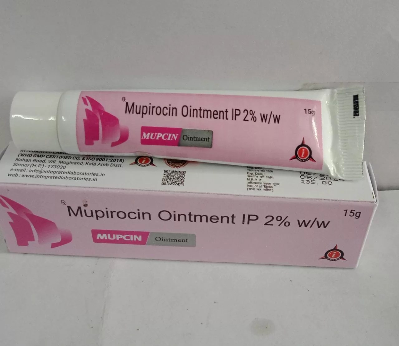 Mupirocin Ointment IP 2.0 (Mupcin) Integrated laboratories Pvt. Ltd.