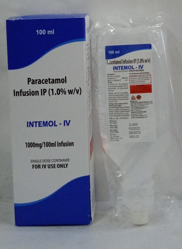 Paracetamol Infusion 100ml (IntemolIV) Integrated laboratories Pvt. Ltd.