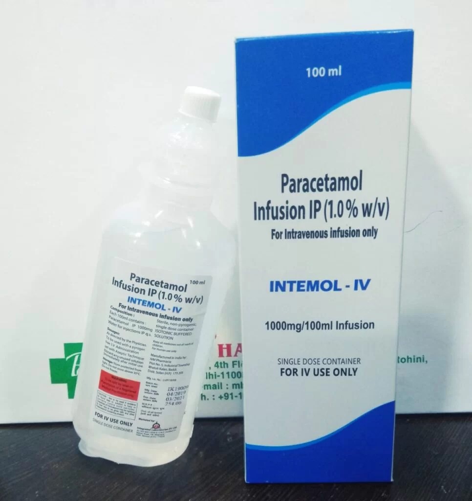 Paracetamol Infusion 100ml (IntemolIV) Integrated laboratories Pvt. Ltd.