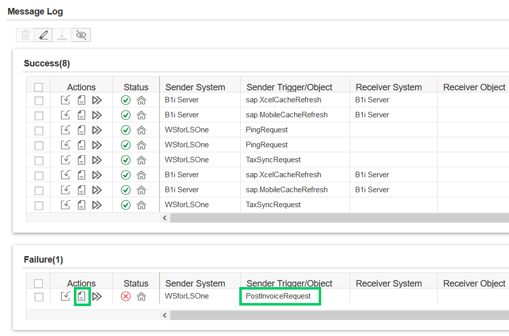 Some transactions are not posted to SAP