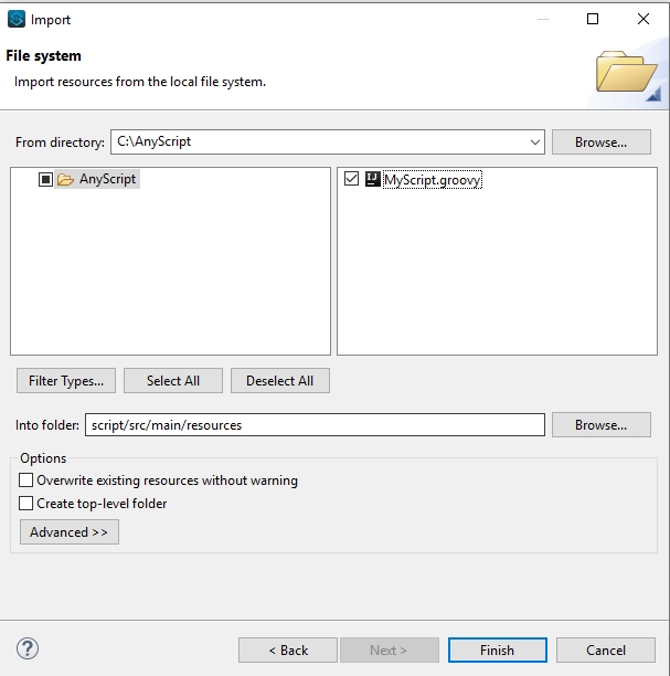 Import External Jars File and Run Groovy Script in Mule 4 Integration
