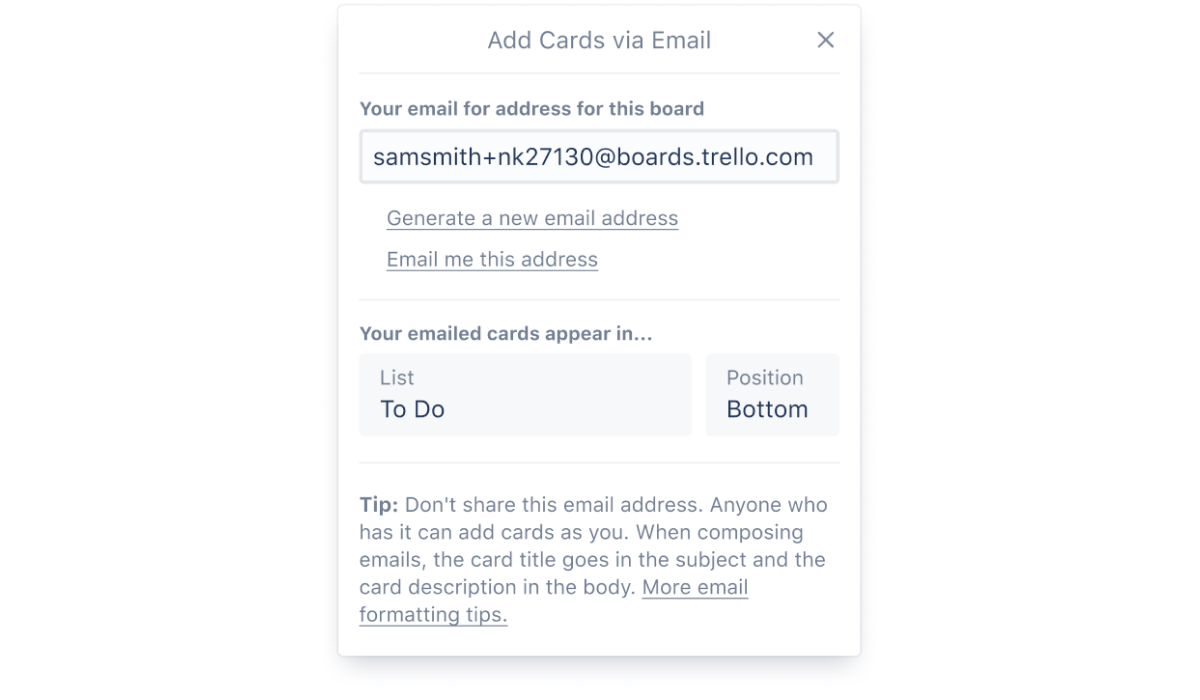 Emailtoboard PowerUp Trello