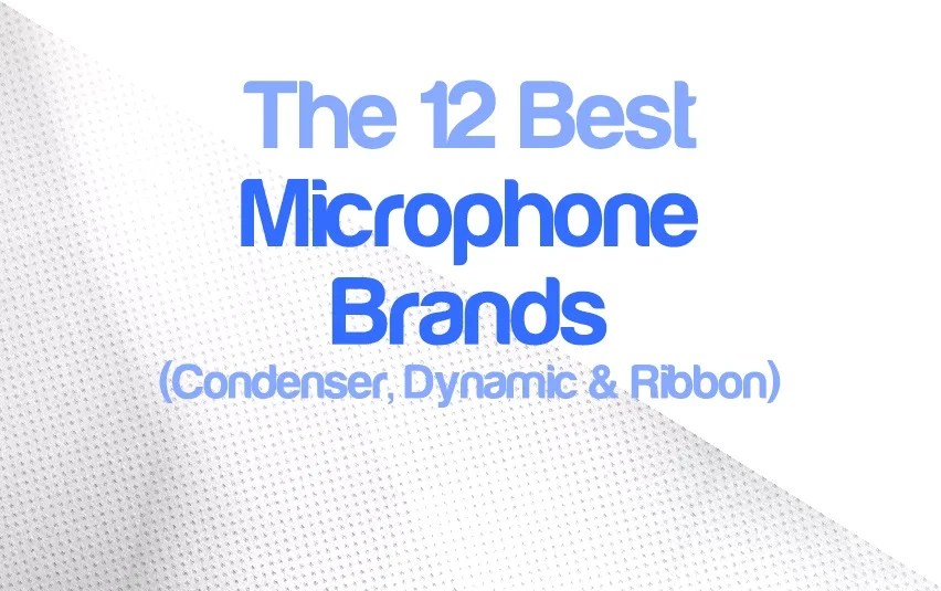 Top 12 Microphone Brands 2024 (Condenser, Dynamic & Ribbon)