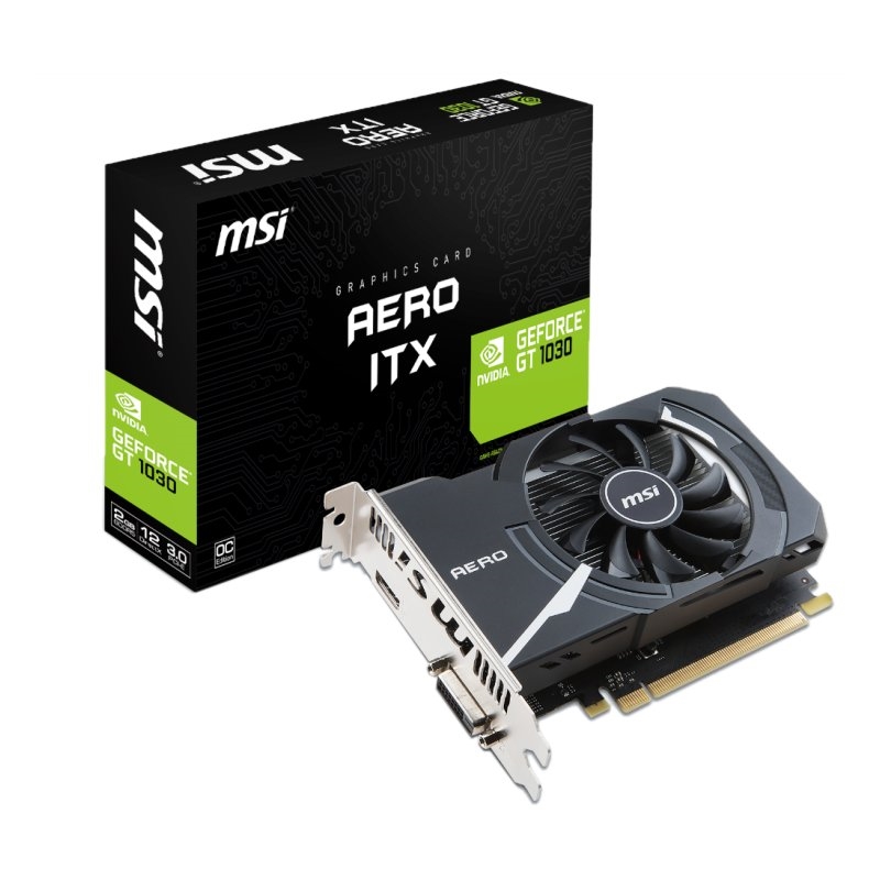 MSI VGA NVIDIA GT 1030 AERO ITX OC 2GB DDR5 Integria