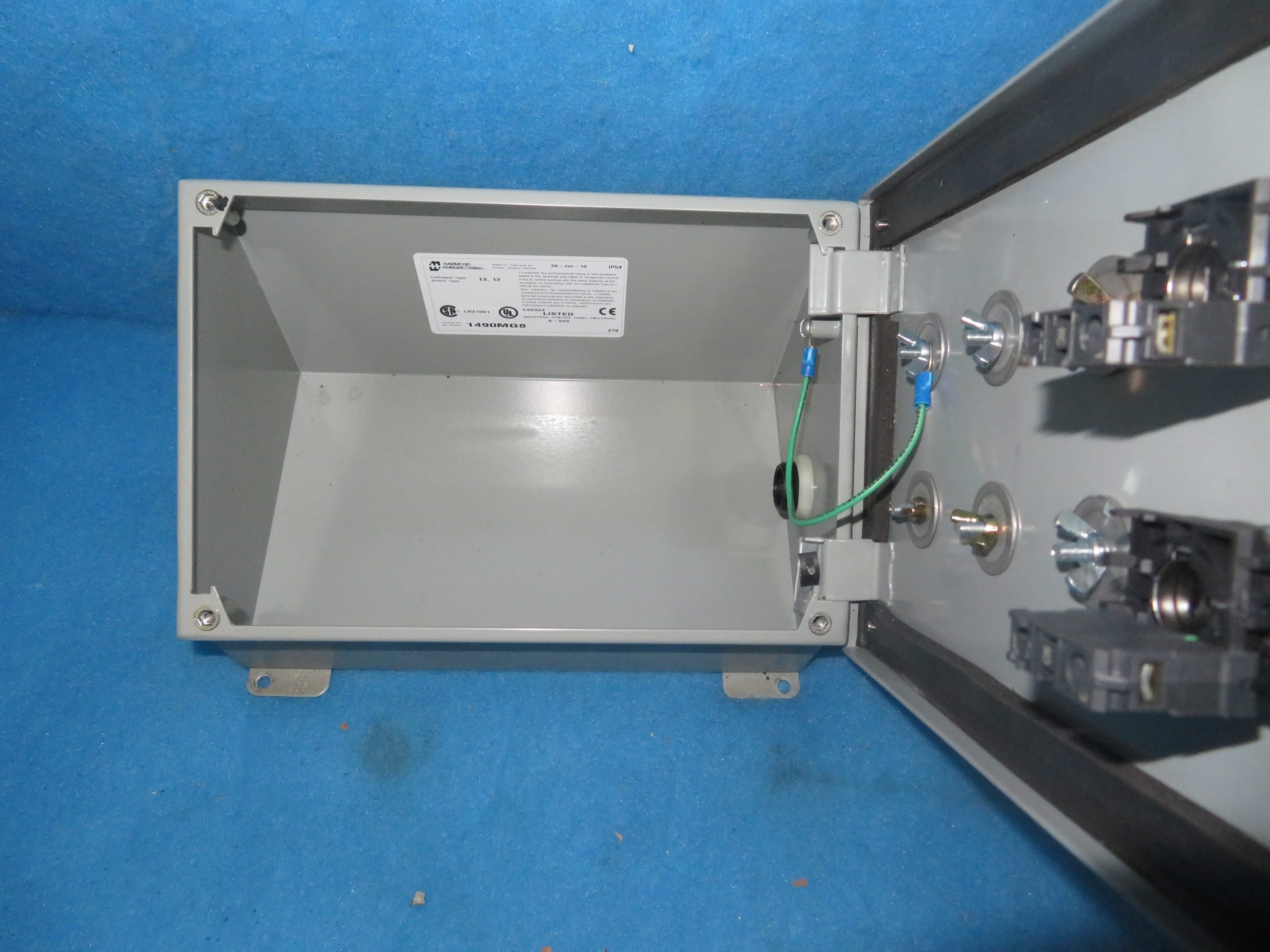 Hammond Manufacturing 1490MG8 Industrial Control Panel Enclosure + 1