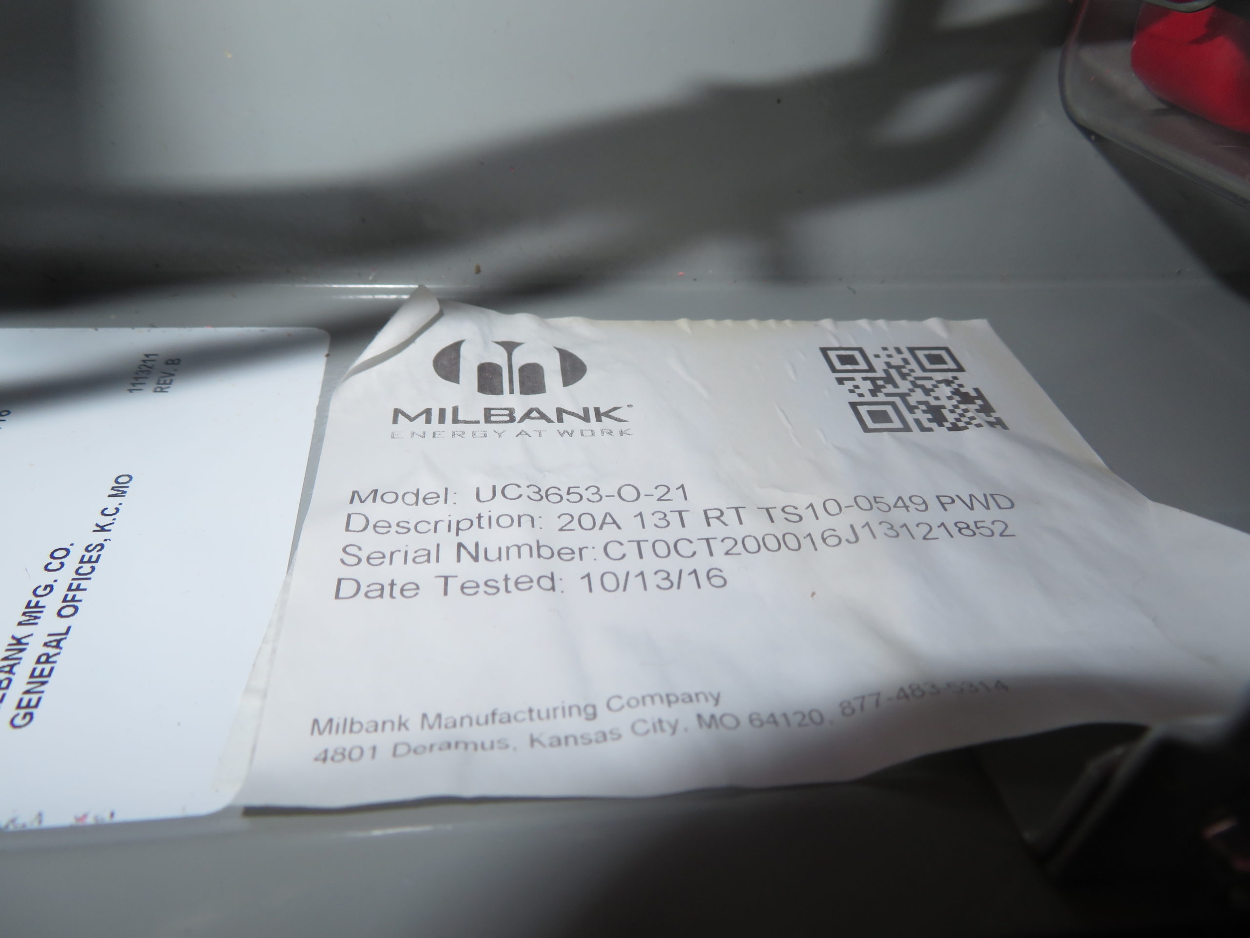 New Milbank UC3653021 Meter Socket Enclosure + 1 Year Warranty