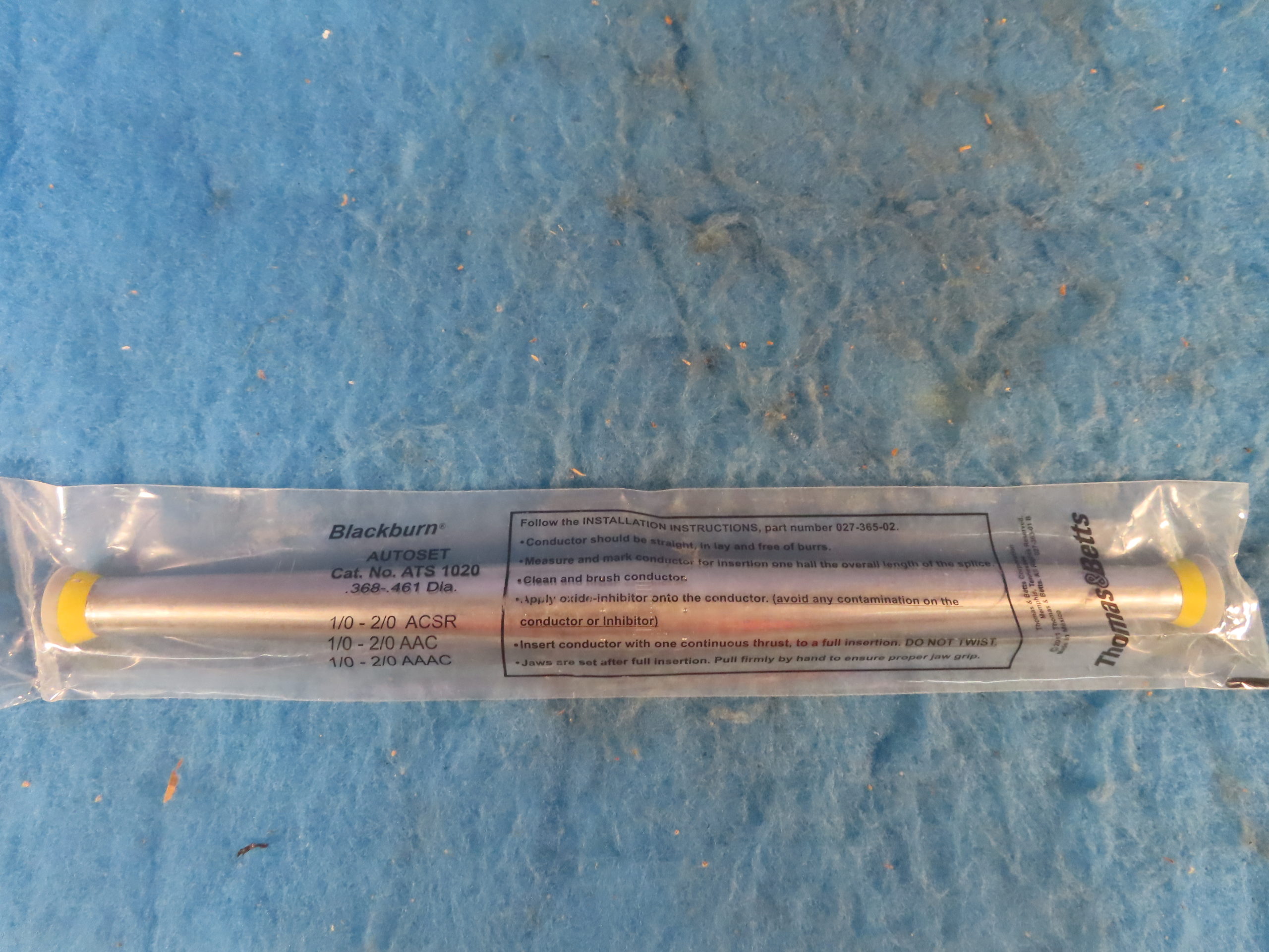 BLACKBURN AUTOSET ATS1020 .368.461 DIA TENSION SPLICE Integrity Electric Direct