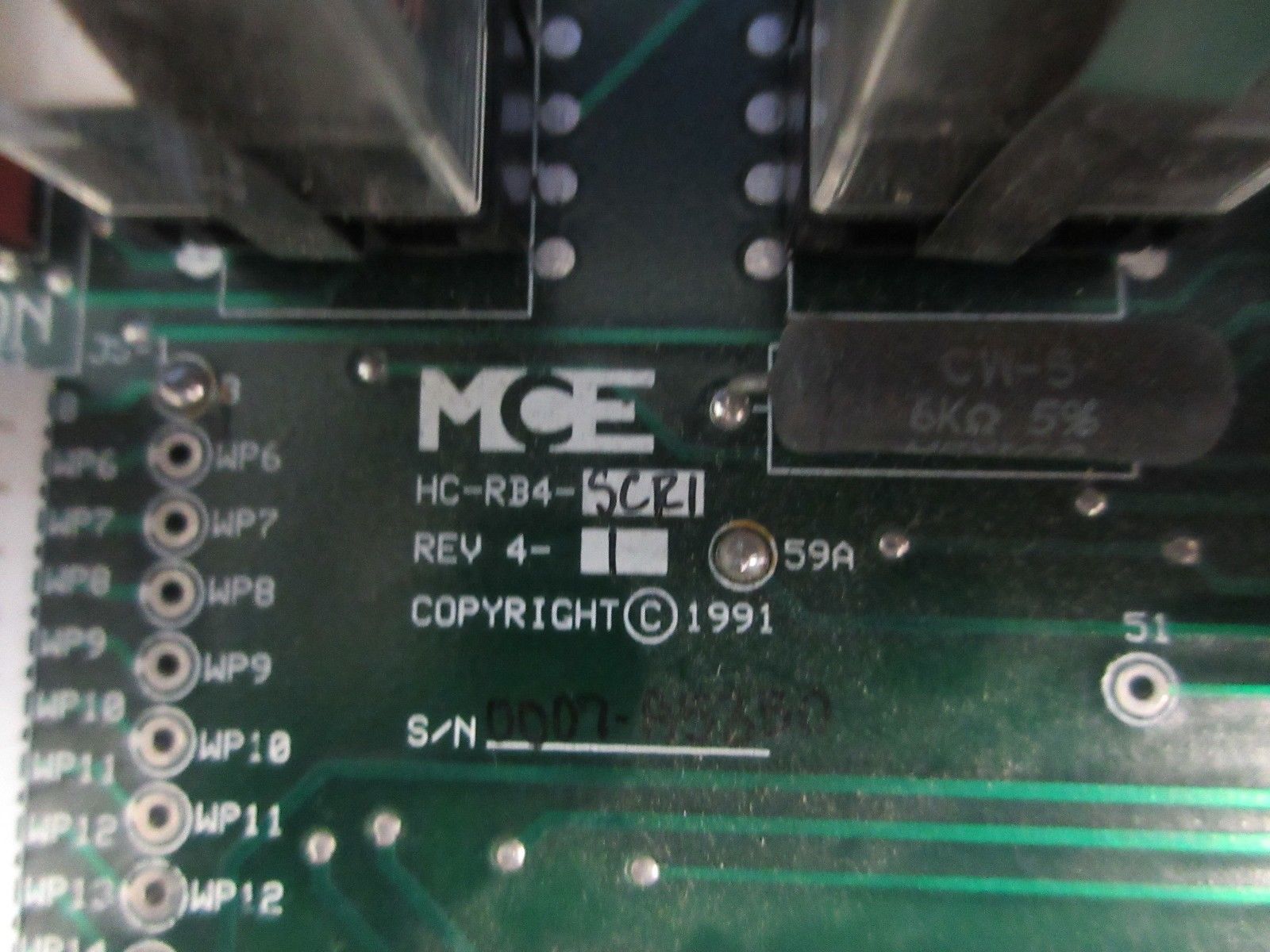 MCE ELEVATOR HCRB4SCRI Control Board, Elevator, Motion Control