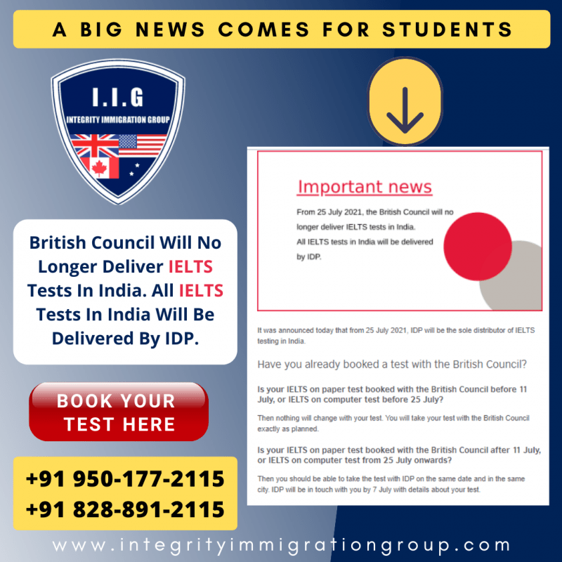Latest News British Council Will No Longer Deliver IELTS Tests in India.