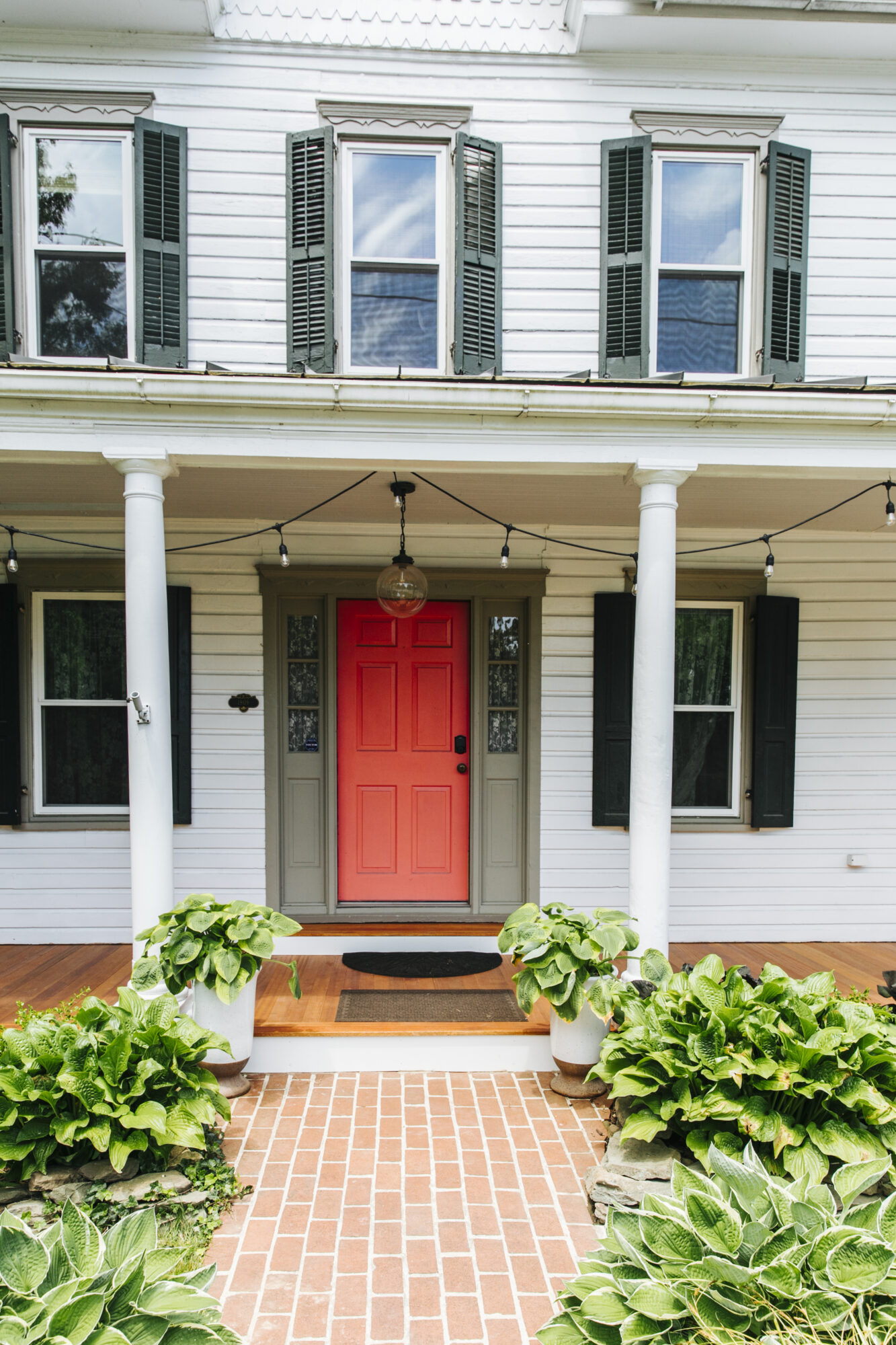 Mahogany Porch with pressure treated framing