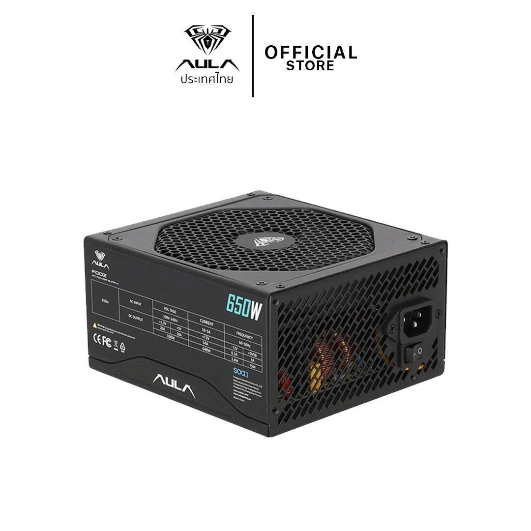 POWER SUPPLY (80 Plus Gold) 650W AULA FD02 MODULA INTEK TRADING GROUP