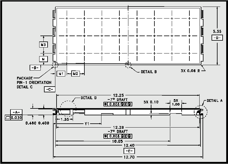 Intel Small Outline Package Tray and Tube Media Drawings