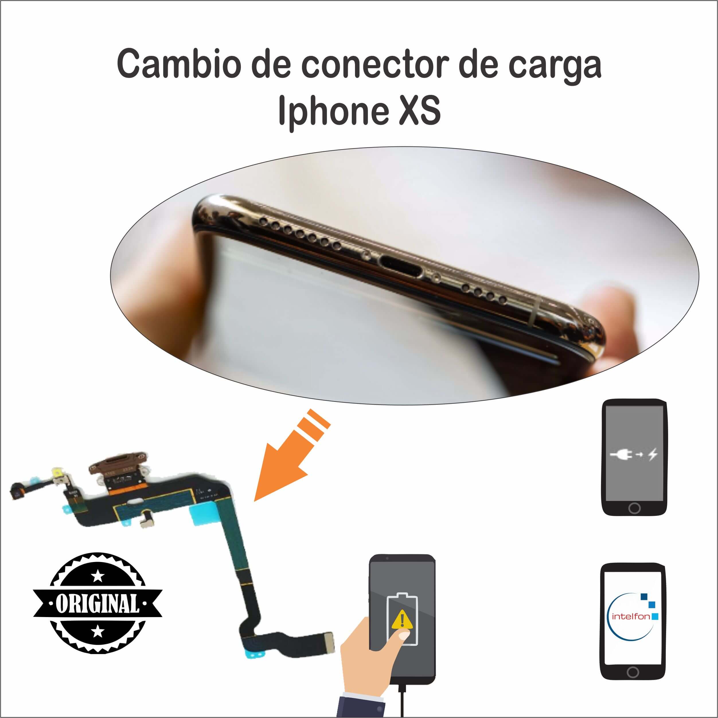 Cambiar conector de carga iPhone XS Intelfon.es