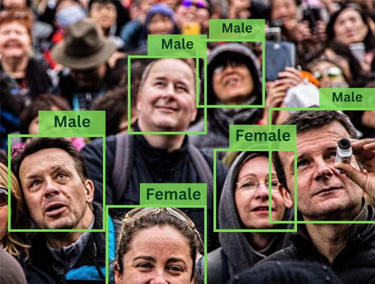 Gender detection Age classification using vision AI