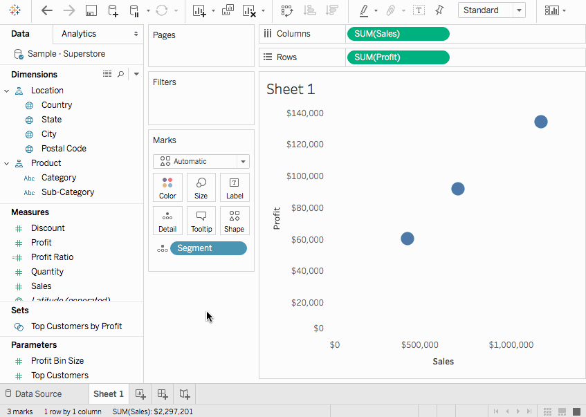 Tableau Desktop Workspace Tableau Tutorial