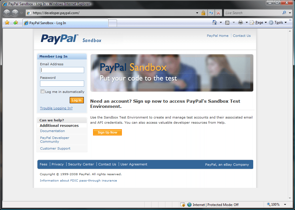 PayPal Sandbox